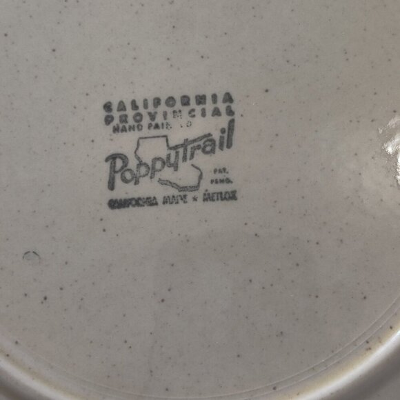 Poppytrail, Metlox 10" Dinner Plates (4)  great vintage condition. No scratches - Picture 4 of 6
